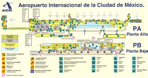 Mexico City Airport Map Venustiano Carranza Mexico Mappery