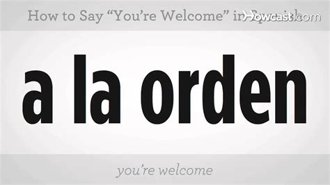 Another informal way to say you're welcome in french is il n'y a pas de quoi or pas de quoi, which can be translated as don't mention it. how does that number correspond to the different ways to say thank you? what are the different rules for using polite versions of thank you or. How to Say "You're Welcome" | Spanish Lessons - YouTube