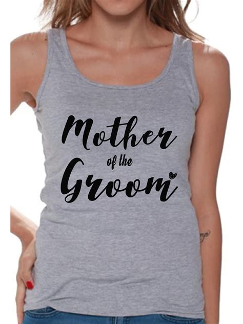 Awkward Styles Women S Mother Of The Groom Proud Mom S Graphic Tank