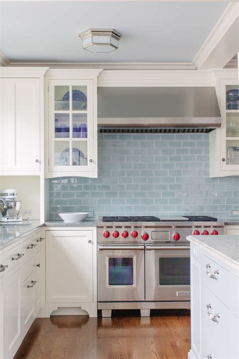 Light Blue Kitchen Backsplash Tile - Kitchen OnPage