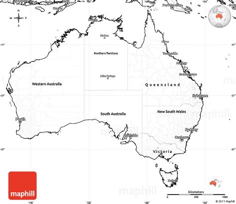 Color an editable map, fill in the legend, and download it for free to use in your project. Blank Simple Map of Australia