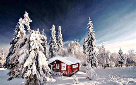 Cabane De Munte ~ Peisaje De Iarna