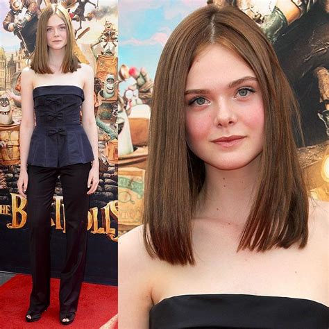Elle Fanning Not Only Dyed Her Hair A Brown Chestnut Color But Also