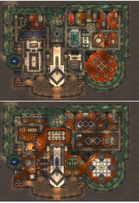 Noble Manor And Grounds 1st And 2nd Floor 39 X 28 Battlemaps