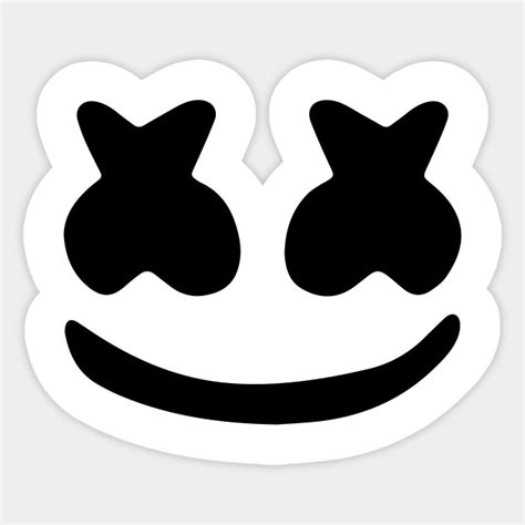 Fortunately for you, with this marshmello mask camera picture editor you'll be. Marshmello Face - Marshmello - Sticker | TeePublic