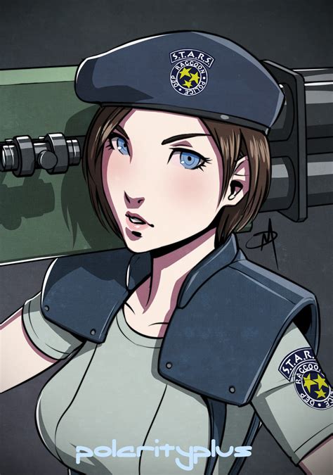 Polarityplus Jill Valentine Resident Evil Girl Beret Blue Eyes