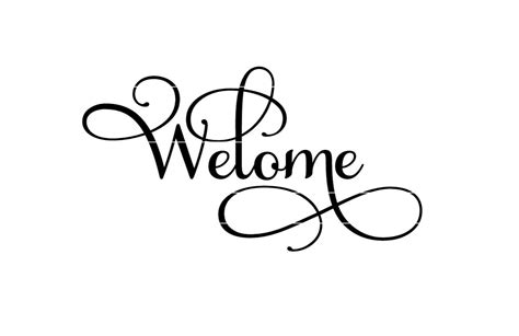 Welcome Svg File Png  Cricut Silhouette Cut File Etsy
