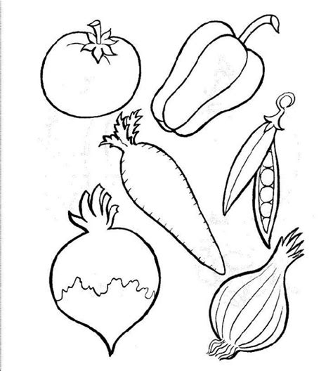 Dibujos Para Imprimir Y Colorear Verduras Para Colorear