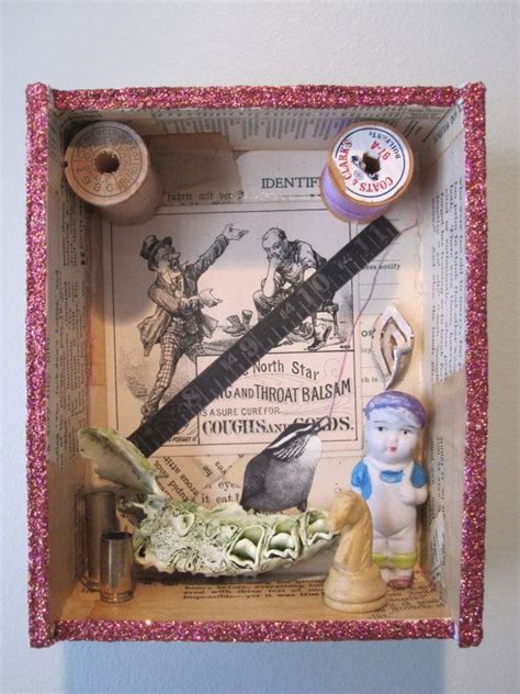 Mixed Media Assemblage Found Object Art 3d Collage By Atcfstudio