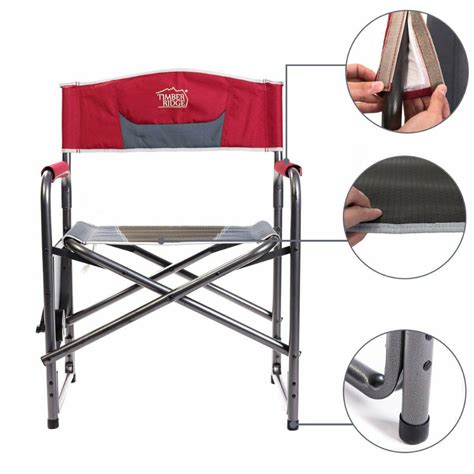 Artist director chair foldable outdoor furniture lightweight photography accessorice portable folding director makeup chair. Timber Ridge Director's Chair Folding Aluminum Camping ...