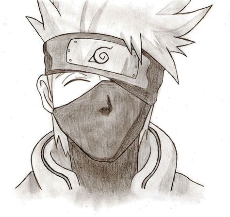 Pictures To Draw Kakashi How To Draw Kakashi Hatake From Naruto Step