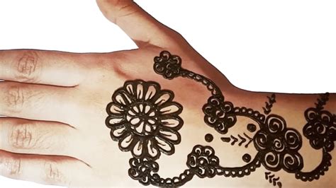 Floral Beautiful Simple Henna Design For Hand Mehndi Design Mehndi