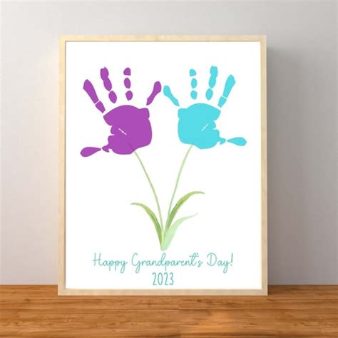 Grandparents Day Craft Grandparents Printable Handprint Etsy
