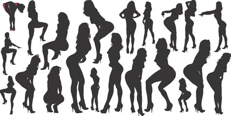 벡터 실루엣 섹시한 섹시 여자 클립 Pixabay의 무료 벡터 그래픽