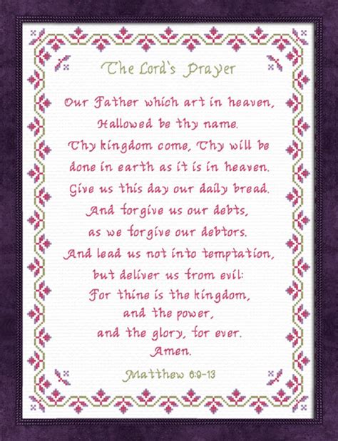 The Lords Prayer Matthew 69 13 Kjv