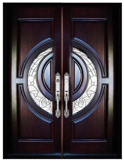 Mahogany Double Exterior Front Entry Wood Door 580e 32x80x2 Rigt Hand