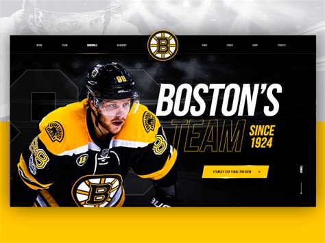 Boston Bruins Redesign By Ondra Mikeska On Dribbble