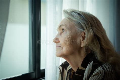 368 Lonely Old Woman Looking Out Window Stock Photos Free And Royalty
