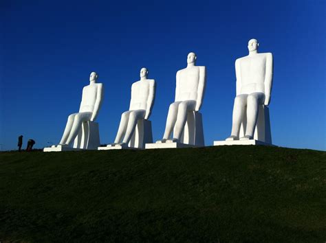 Esbjerg In Denmark These Giant Statues Are Facing The Ocean