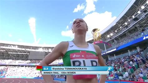 Though she would race for fun as a child, she joined competitive athletics late, receiving an offer from an olympic trainer to join his academy when she was around 15 years old. Krystsina TSIMANOUSKAYA - YouTube