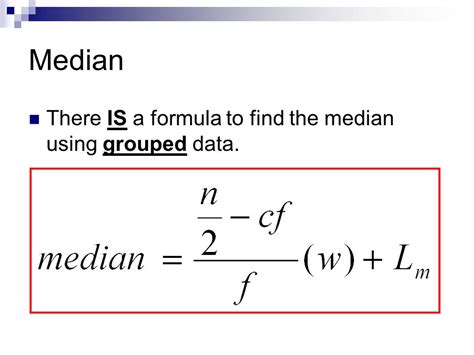 The formula for computing the mode of the grouped data when all classes have the same width is given below substitute these values in the following formula to compute mode of statistical distribution for a grouped set when class widths are the same Mean, Median & Mode Formula For Grouped Data | Standard ...