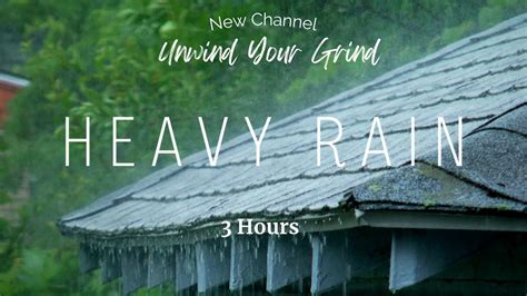 Heavy Rain Sounds Hour Rain On Tin Roof Deep Sleep Meditation