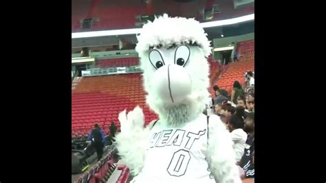 Miami Heat Burnie Mascot Is Happy With Miamis Win In Game2 Nba Finals