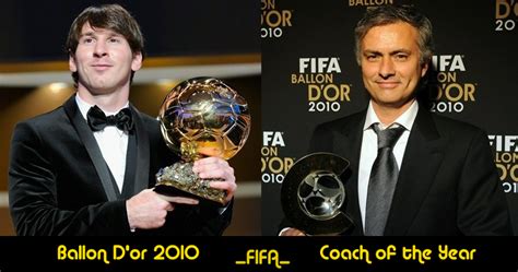 The history about the current ballon d'or award is a bit complex so lets explain it briefly. FIFA BALLON D'OR 2010: Know the Winners ~ MubO