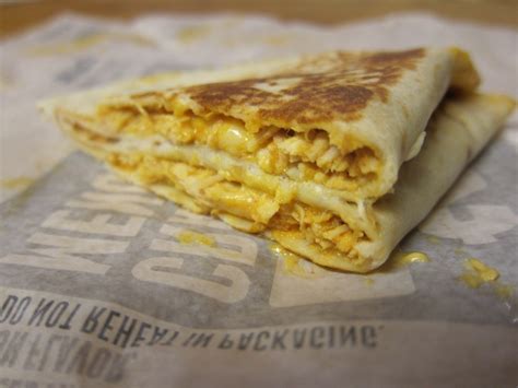 You could also do what i like to do and use it as a i mean, really, is there any better meal than melted cheese, crispy carbs, and protein? taco bell mini chicken quesadilla calories