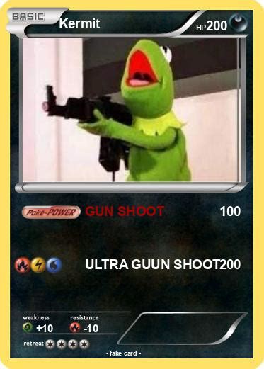 Pokémon Kermit 888 888 Gun Shoot My Pokemon Card