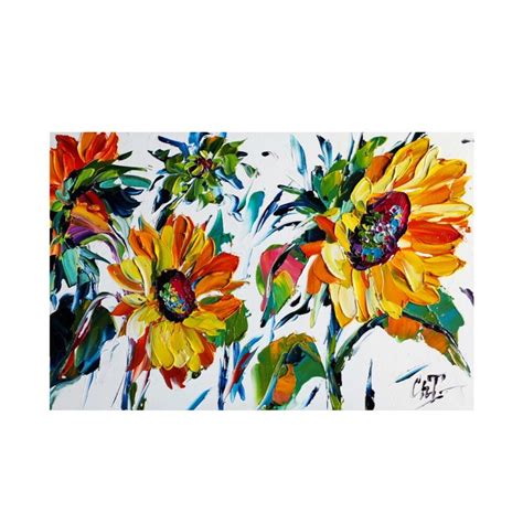 Daily Paintworks On Twitter Daily Paintworks Sunflowers Oil