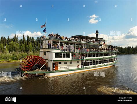 Riverboat Discovery On A Tour Of The Chena River Fairbanks Alaska Stock