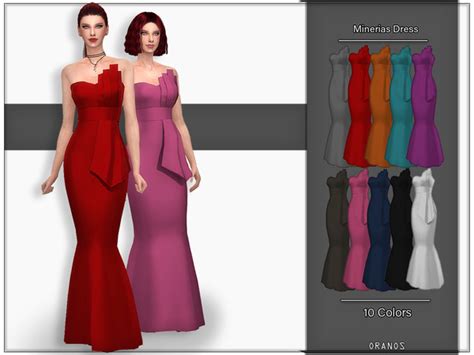 Minerias Dress By Oranostr At Tsr Sims 4 Updates