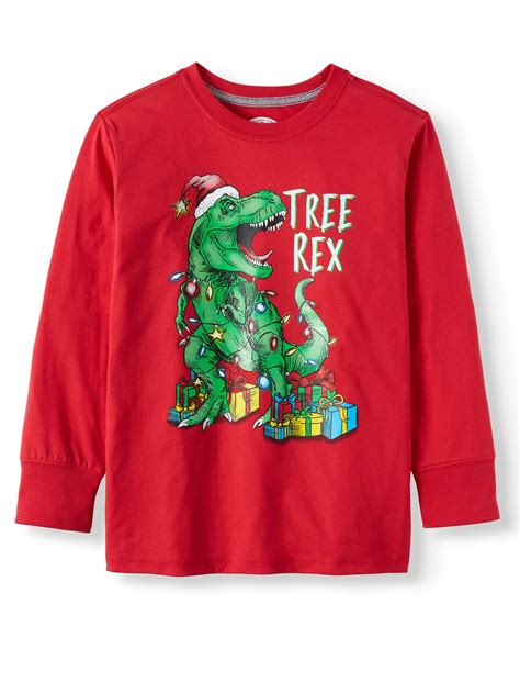Christmas Christmas Long Sleeve Holiday Graphic T Shirts Little Boys