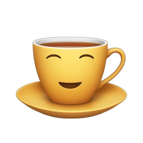 Cat Drinking A Cup Of Tea Ai Emoji Generator