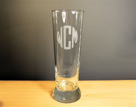 Personalized Pilsner Glass Engraved Beer Glasses Custom Beer