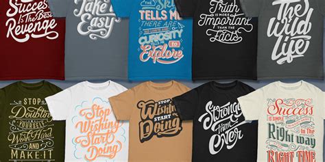 100 Typography T Shirt Designs Bundle 5 Vector Formats And Print Ready