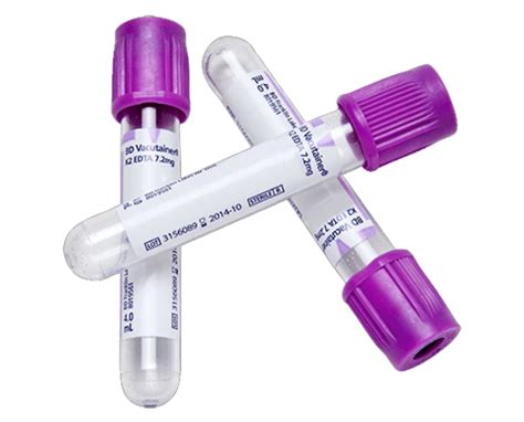 Bd Vacutainer Plastic Blood Collection Tube With K Edta Hemogard Per Case Save At Tiger