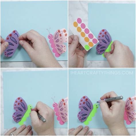How To Make A 3d Paper Butterfly Craft Paper Butterfly Crafts