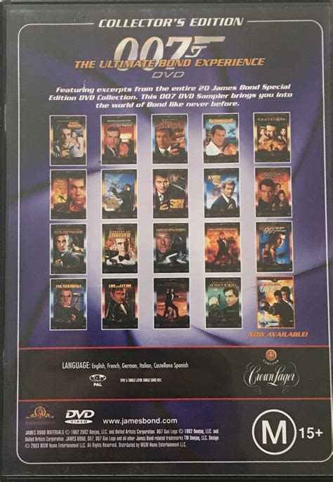 James Bond Special Edition Dvd Sampler