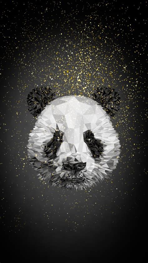 Download Wallpaper Panda Bear Illustration 480x854