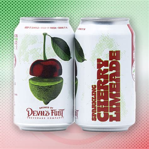 Sparkling Cherry Limeade Case Of 24 Devils Foot Beverage Company