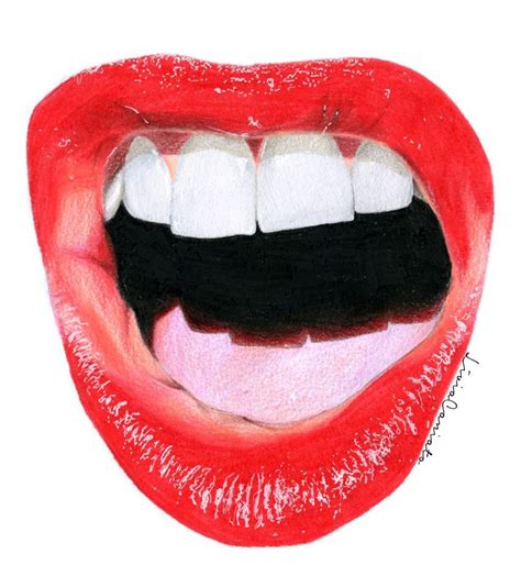 Realistic Drawing Mouth
