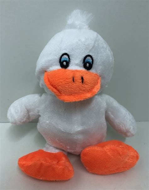 National Toy White Duck Plush Toy 8