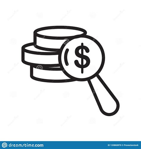 Net Worth Icon Isolated On White Background Stock Vector Illustration