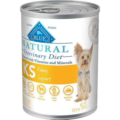 Several frequent meals, instead of the usual two, may be. Blue Buffalo Natural Veterinary Diet KS Kidney Support Dog ...