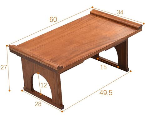Asian Wood Furniture Korean Dining Table Folding Leg
