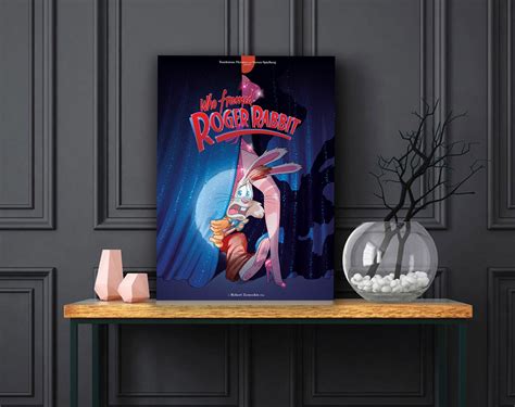 Who Framed Roger Rabbit Poster Jessica Rabbit Canvas Disney Etsy