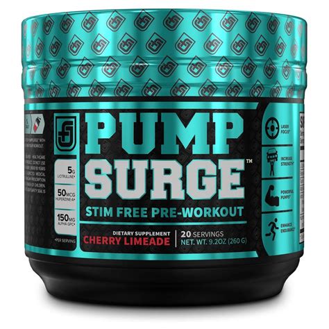 Jacked Factory Pumpsurge Caffeine Free Pump And Nootropic Pre Workout