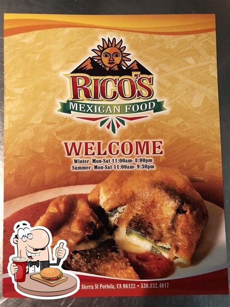 Ricos Mexican Food In Portola Restaurant Menu And Reviews